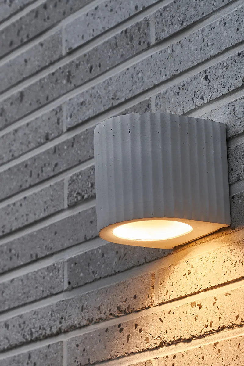 Corinthian Cream White Wall Light, Max 20W, E26 Base, Wet Rated