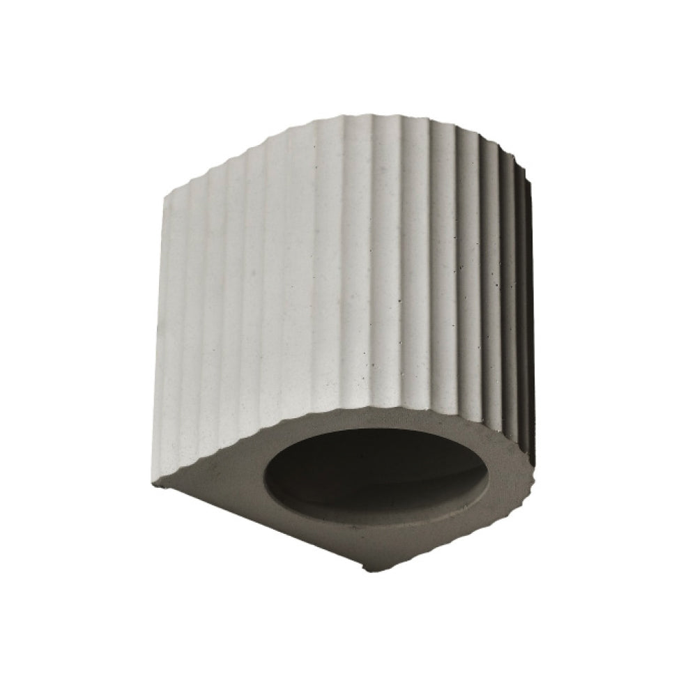 Corinthian Cement Grey Wall Light, Max 20W, E26 Base, Wet Rated