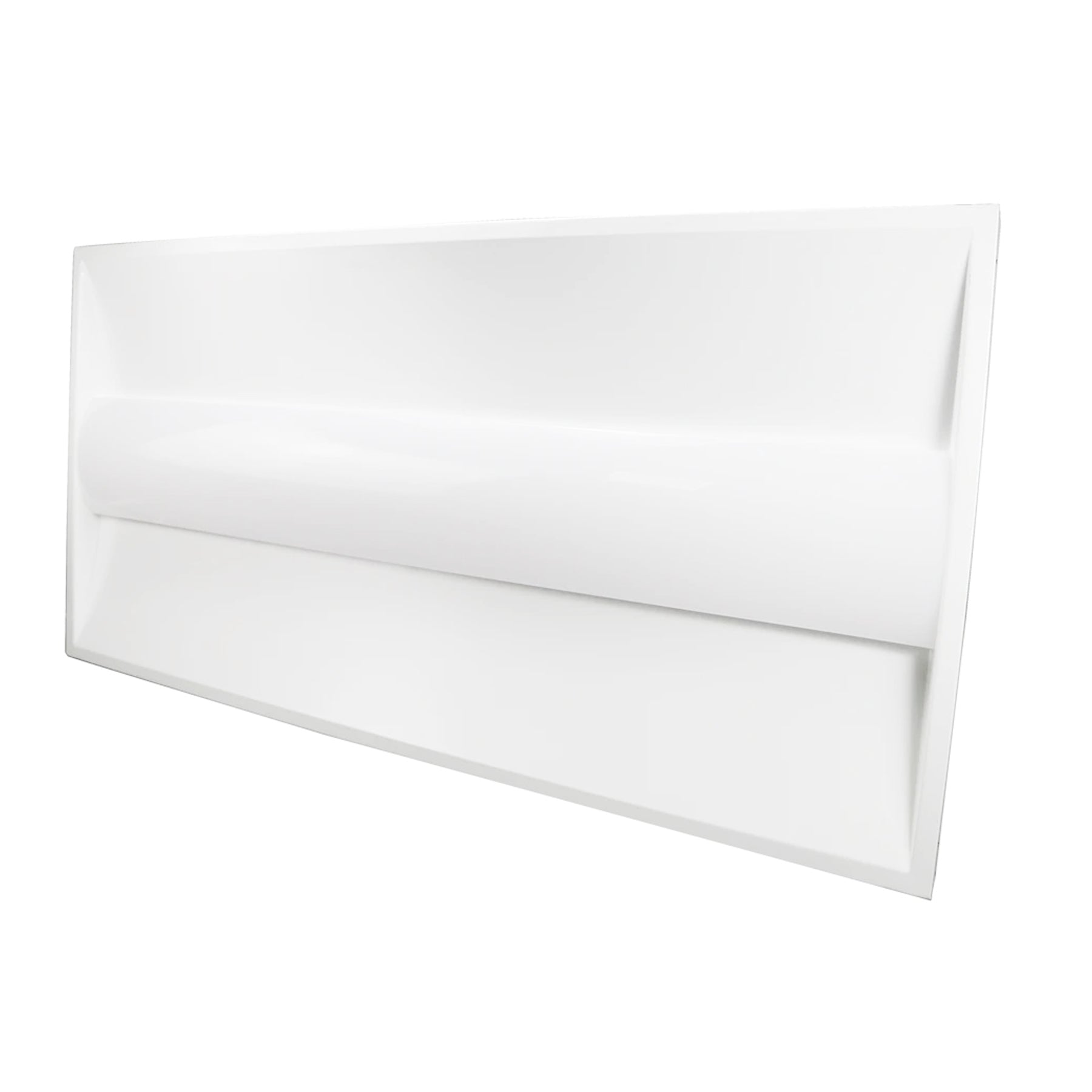 2 ft. x 4 ft. LED Center Basket Troffer Panel Light, 33W/40W/50W Switchable, 3000K/4000K/5000K CCT Changeable, Dip Switch, 0-10V Dim, 100V-277V, DLC Premium, Recessed Light Fixtures - Pack of 2