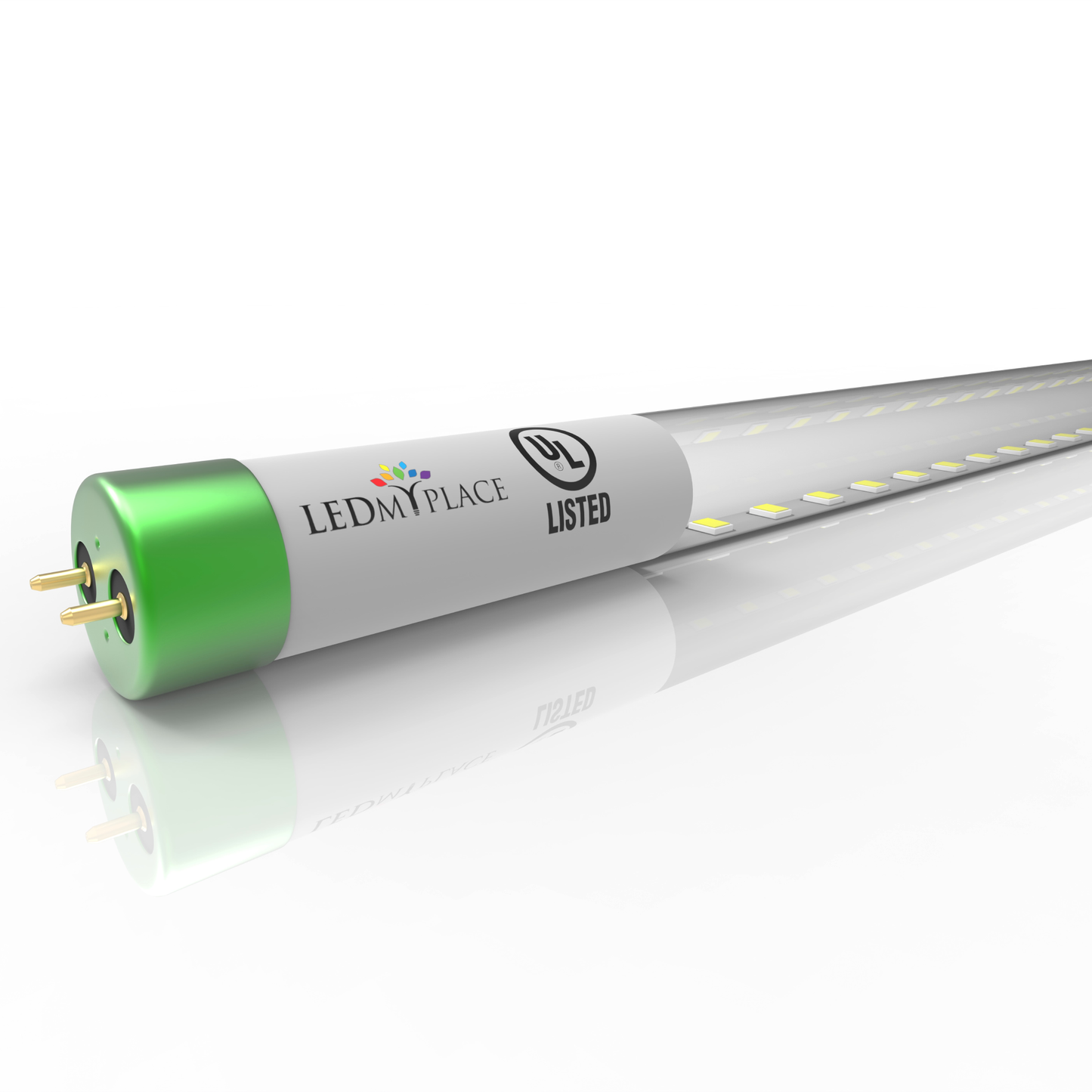 Hybrid T8 4ft LED Tube/Bulb - Glass 18W 2400 Lumens 4000K Clear, Single End/Double End Power - Ballast Compatible or Bypass (Check Compatibility List)