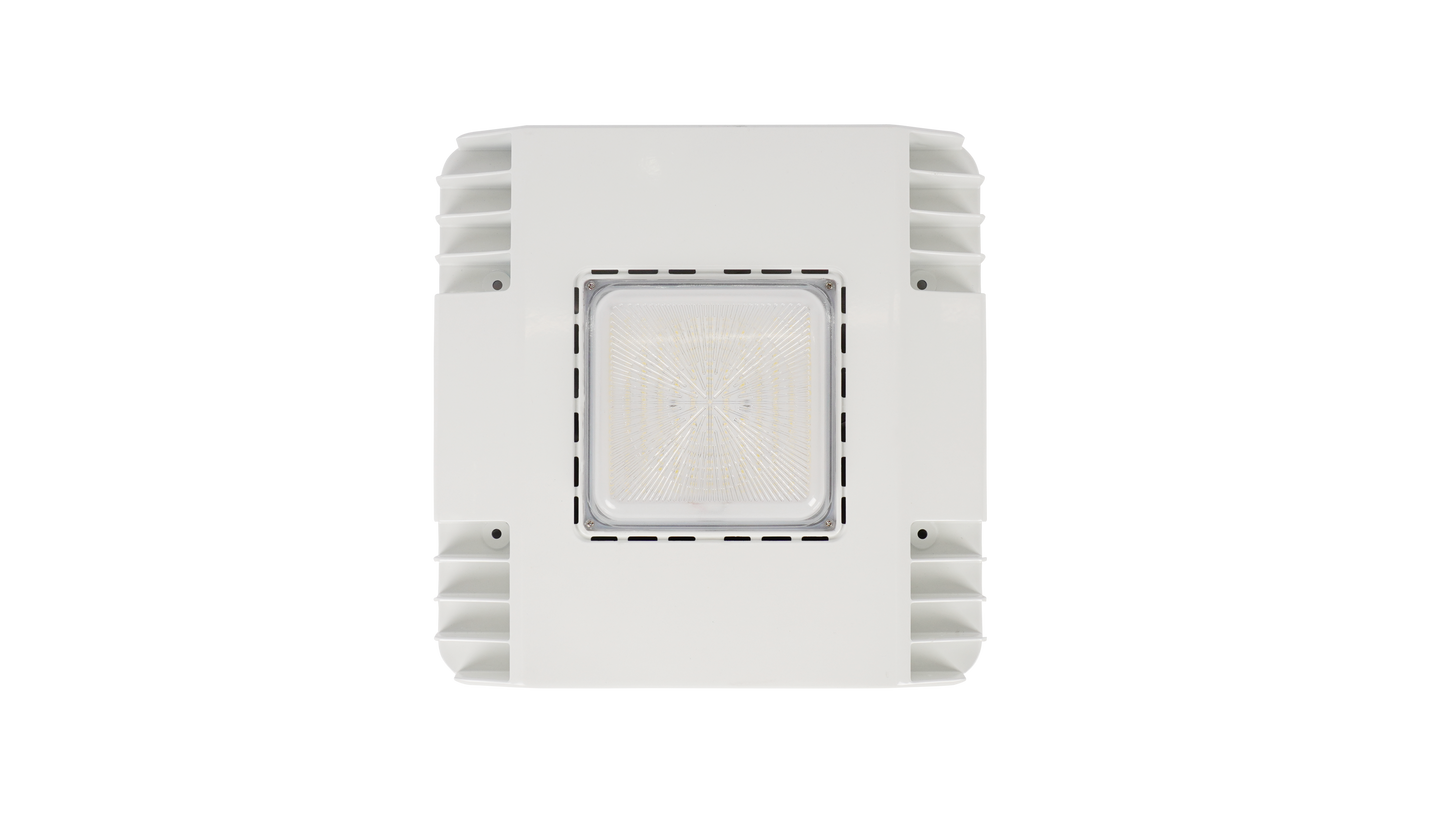 150/130/100 Watt LED Canopy Light, 3500K/4000K /5000K, 13,000/16,900 /19,500LM, AC100-277V, DLC Premium Recessed Surface Mount, For High Bay Carport, Gas Stations, Indoor Parking, Underpasses, Loading Docks, Outdoor Area Light