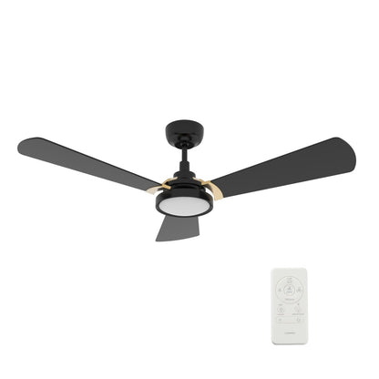 BRISA 56 inch 3 - Blade Smart Ceiling Fan with LED Light & Remote - LEDMyPlace