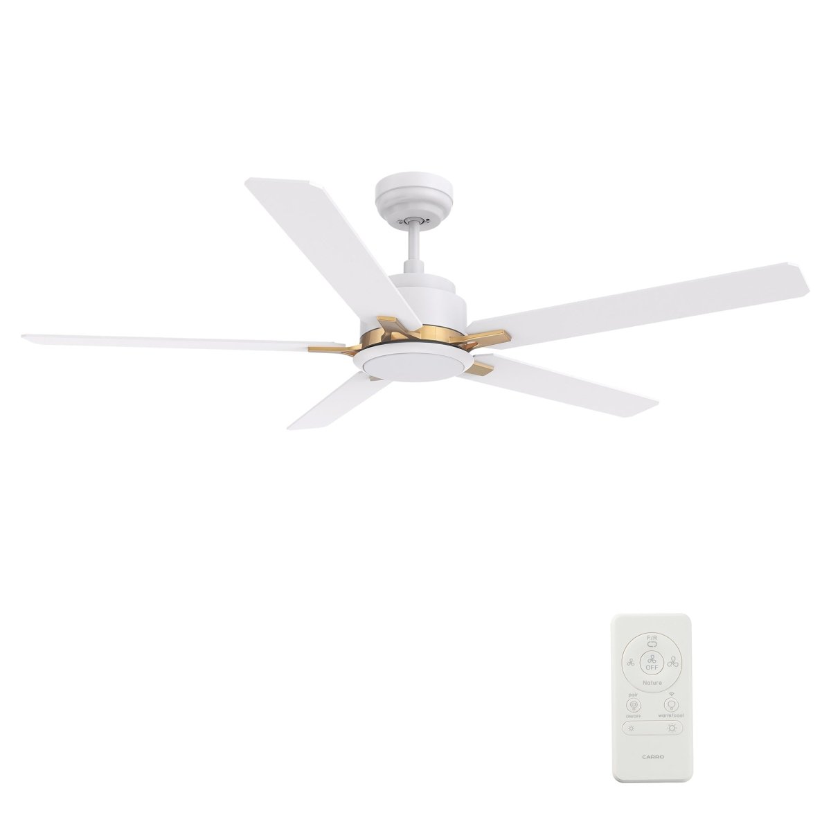 ESPEAR 52 inch 5 - Blade Smart Ceiling Fan with LED Light & Remote - LEDMyPlace