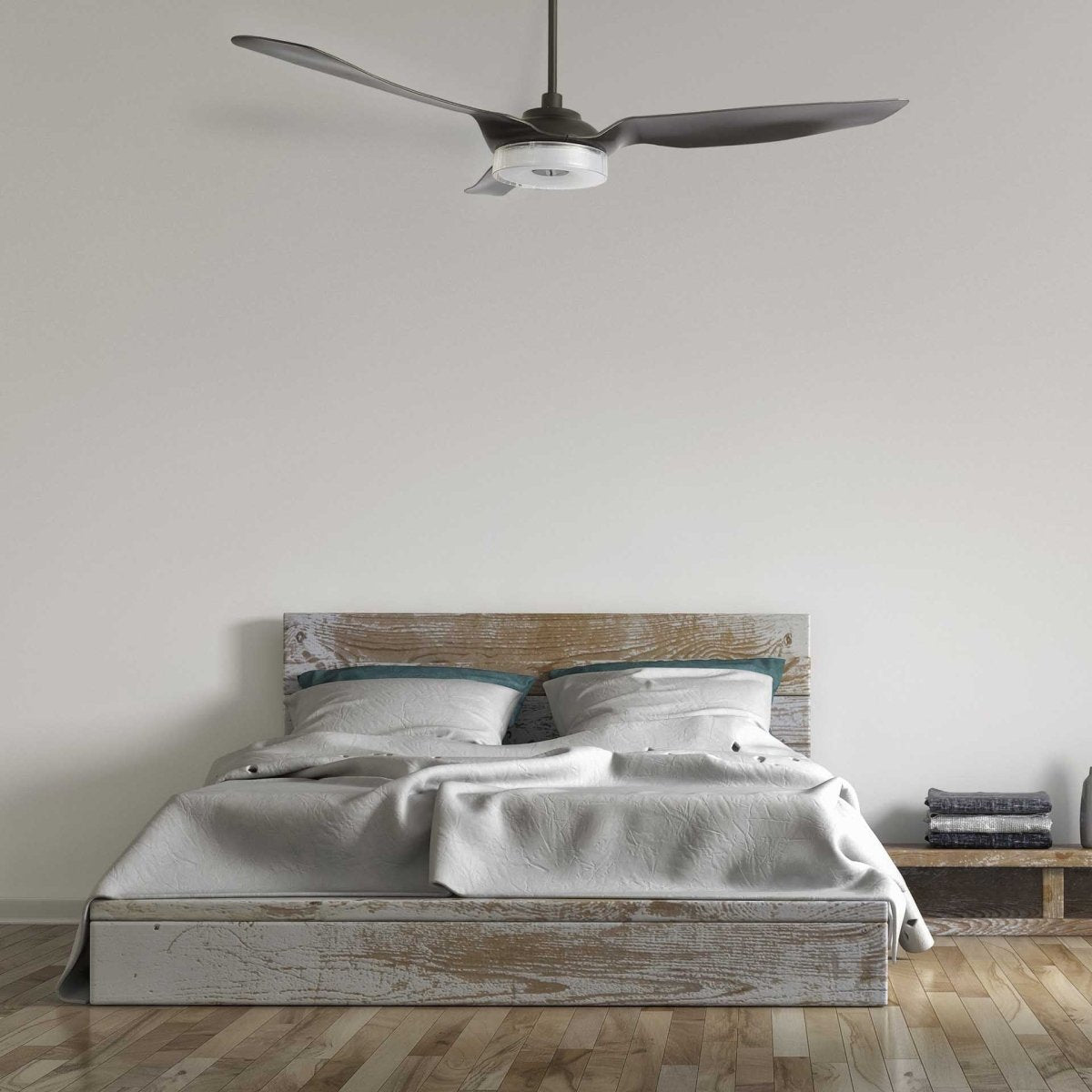 FLETCHER 52'' 3 - Blade Smart Ceiling Fan with LED Light & Remote - LEDMyPlace