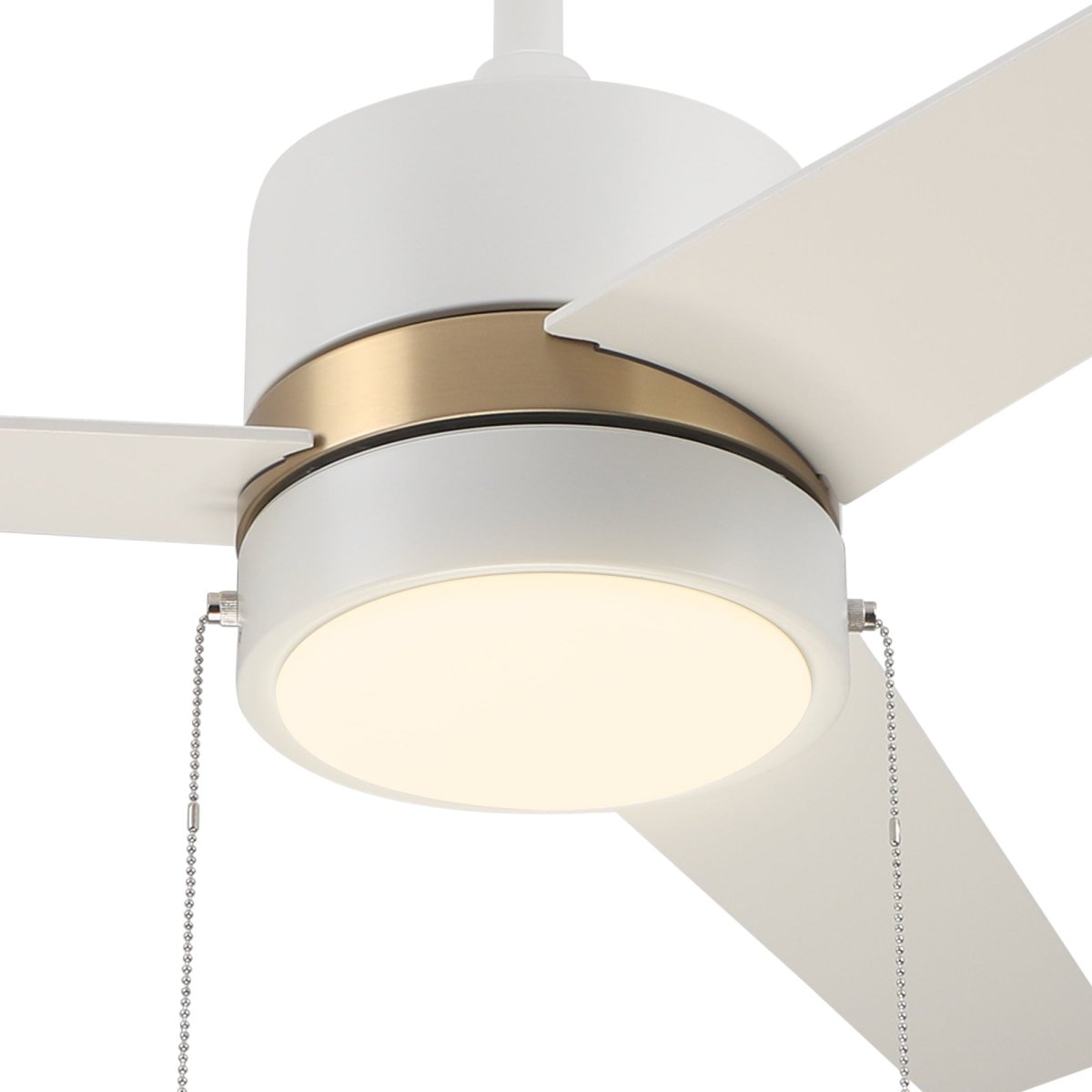 FLINT 52 inch 3 - Blade Ceiling Fan with LED Light and Pull Chain - LEDMyPlace