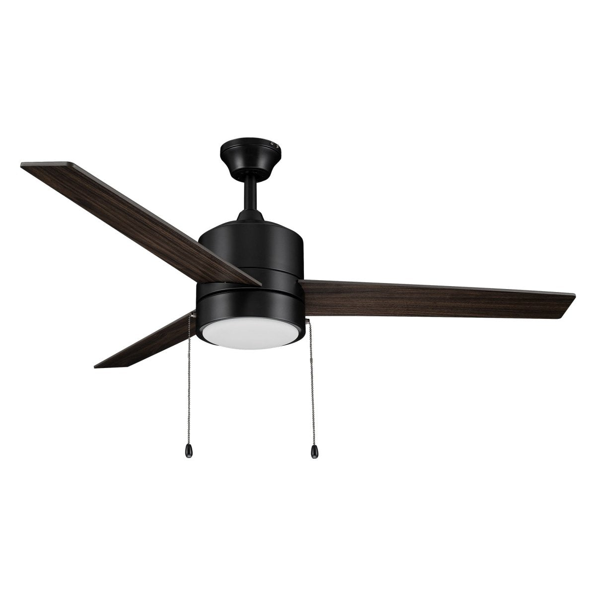 FLINT 52 inch 3 - Blade Ceiling Fan with LED Light and Pull Chain - LEDMyPlace