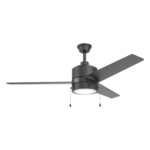 FLINT 52 inch 3 - Blade Ceiling Fan with LED Light and Pull Chain - LEDMyPlace