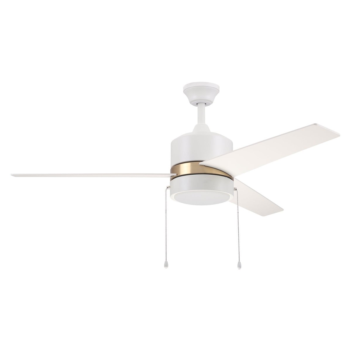 FLINT 52 inch 3 - Blade Ceiling Fan with LED Light and Pull Chain - LEDMyPlace