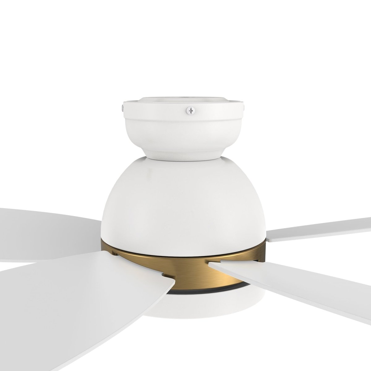 FREMONT 48 inch 5 - Blade Flush Mount Smart Ceiling Fan with Remote & LED Light - LEDMyPlace