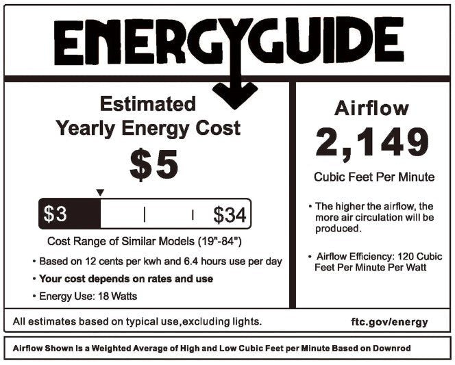 FREMONT 48 inch 5 - Blade Flush Mount Smart Ceiling Fan with Remote & LED Light - LEDMyPlace