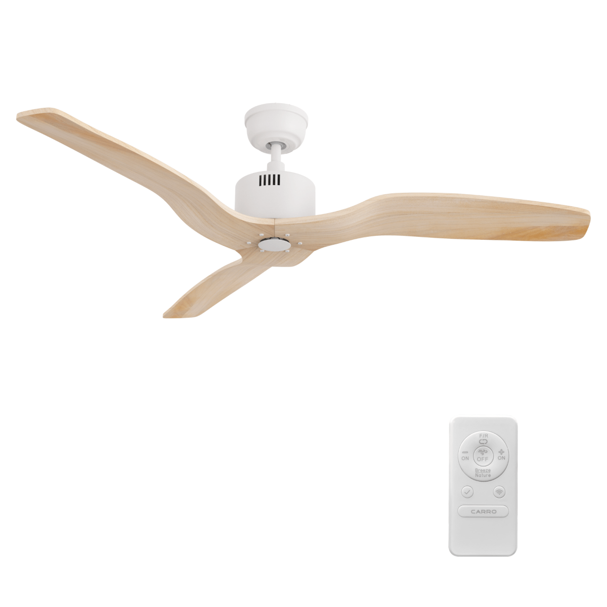 GARNETT 52 inch 3 - Blade No Light Ceiling Fan with Remote - LEDMyPlace