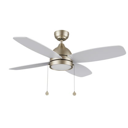 GREENWOOD 48" 4 - Blade Ceiling Fan with LED Light & Pull Chain - LEDMyPlace