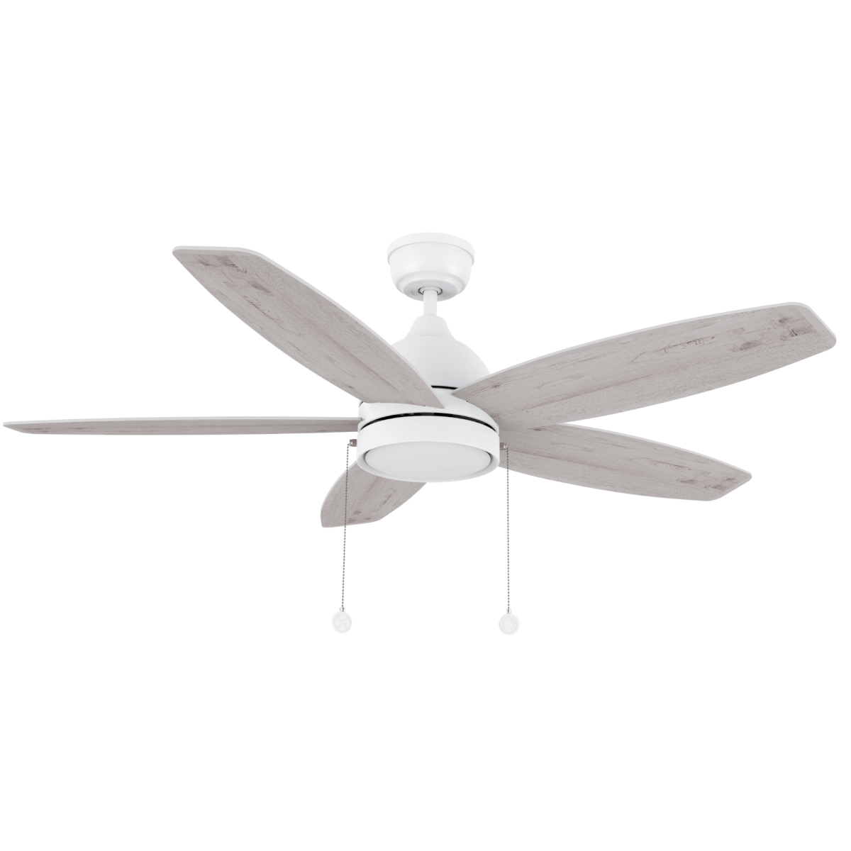 GREENWOOD 48" 5 - Blade Ceiling Fan with LED Lighrt & Pull Chain - LEDMyPlace