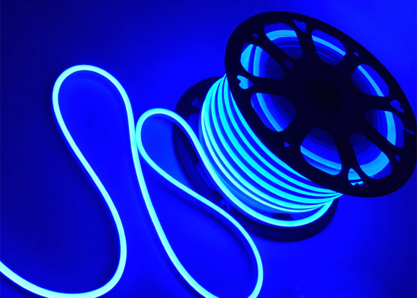 LED Neon Rope Light, 120V, UL Listed, Waterproof IP65 RATED, >80 CRI, Neon Flex (Blue, Green, Red, Pink)