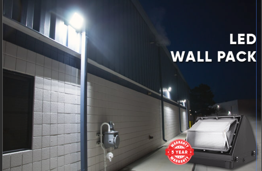 LED Wall Pack Light without Photocell 80W 5700K Forward Throw, IP65 Waterproof, 10400LM,  UL, DLC Certified, Outdoor Commercial Security Light