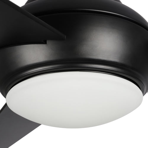KENDRICK 52 inch 3 - Blade Best Ceiling Fan with LED Light Kit & Remote Control - Black/Black - LEDMyPlace