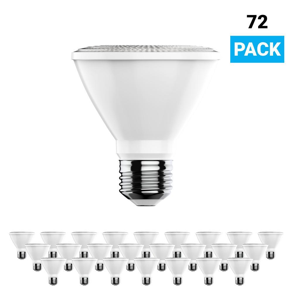 LED Flood Light Bulbs PAR30 Short Neck Dimmable 12 Watt 5000K 800 Lumens 120V E26 Base Damp Location - LEDMyPlace