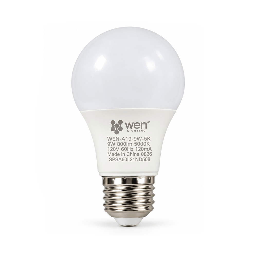 LED Light Bulbs A19 9 Watt 5000K 800 Lumens 120V E26 Base ETL Listed Damp Location Non-Dimmable - LEDMyPlace