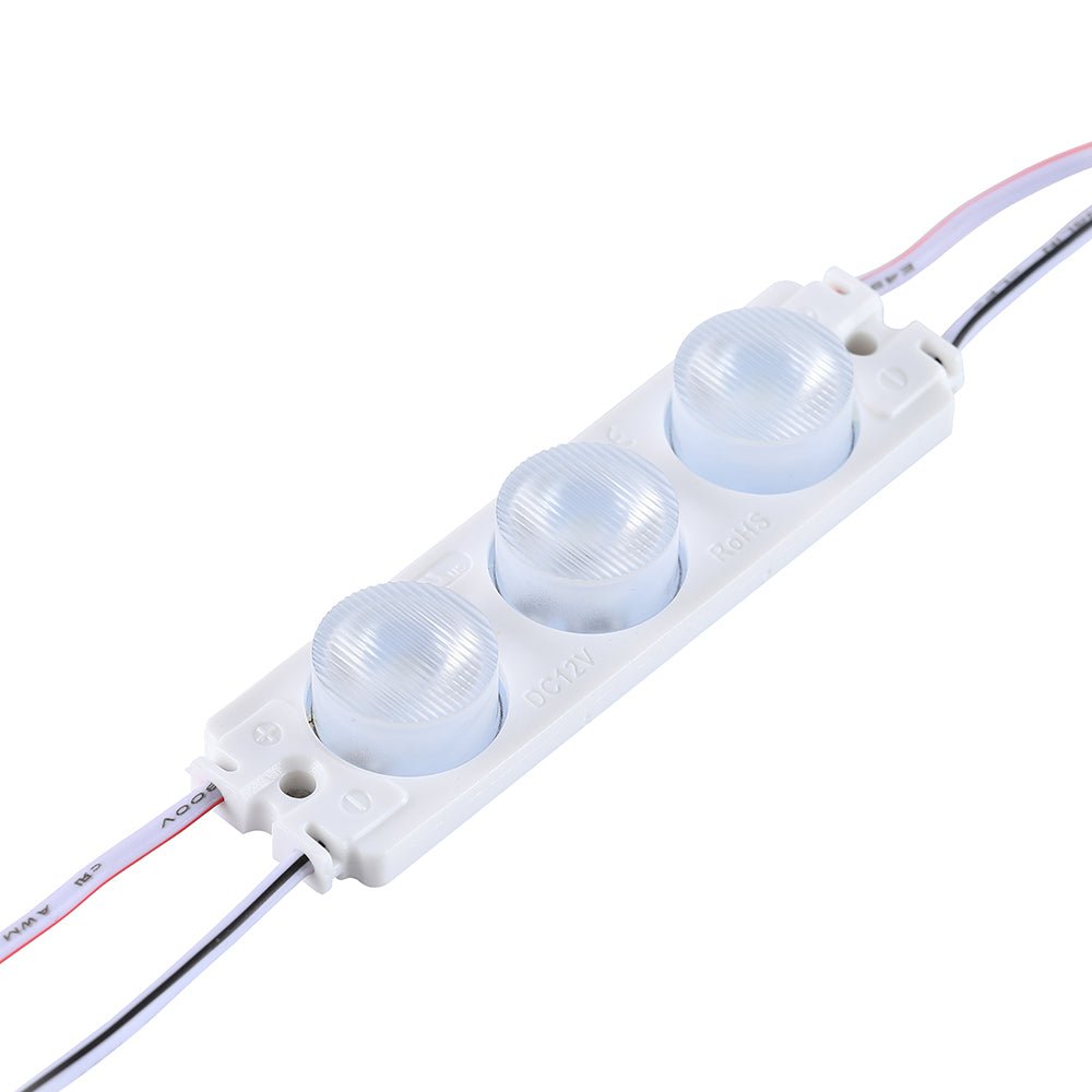 Led Sign Module Pure White LED Module Lights, Pure White, 3 LEDs/Mod, DC12V, 2.5W, LED Waterproof