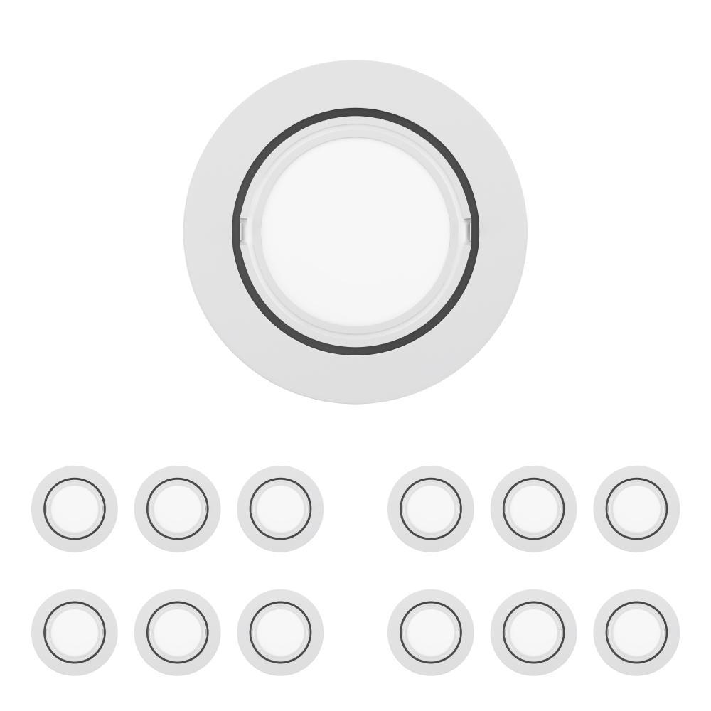 LED Puck Lights, 3 - Piece Kit Direct Plug - In, Dimmable, 3x3 Watts, 3x140 LM, White, Linkable LED Under Counter Lights for Kitchen, Desk - LEDMyPlace