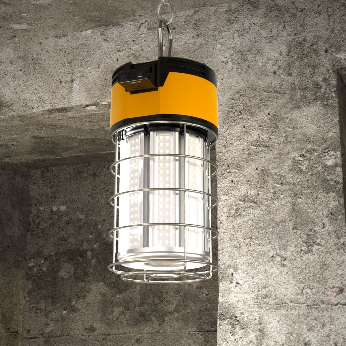 NUOGUAN 80W LED Construction Light - 12000LM Linkable Jobsite Lighting With ON/Off Switch