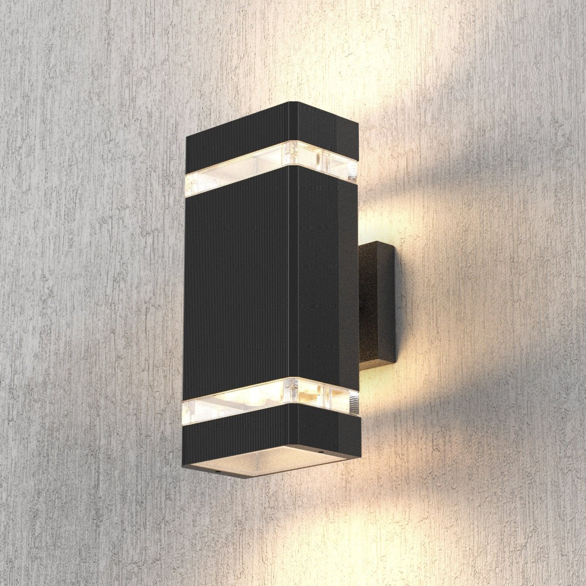 LED Up & Down Wall Lights Outdoor, Square, 2x6W, AC100- 277V, Waterpro