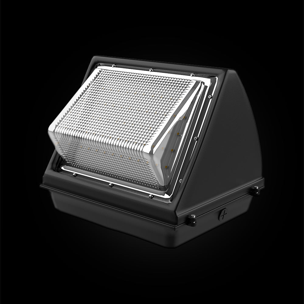 120W LED Wall Pack Light – Commercial Industrial Outdoor Security Fixture, Dusk-to-Dawn