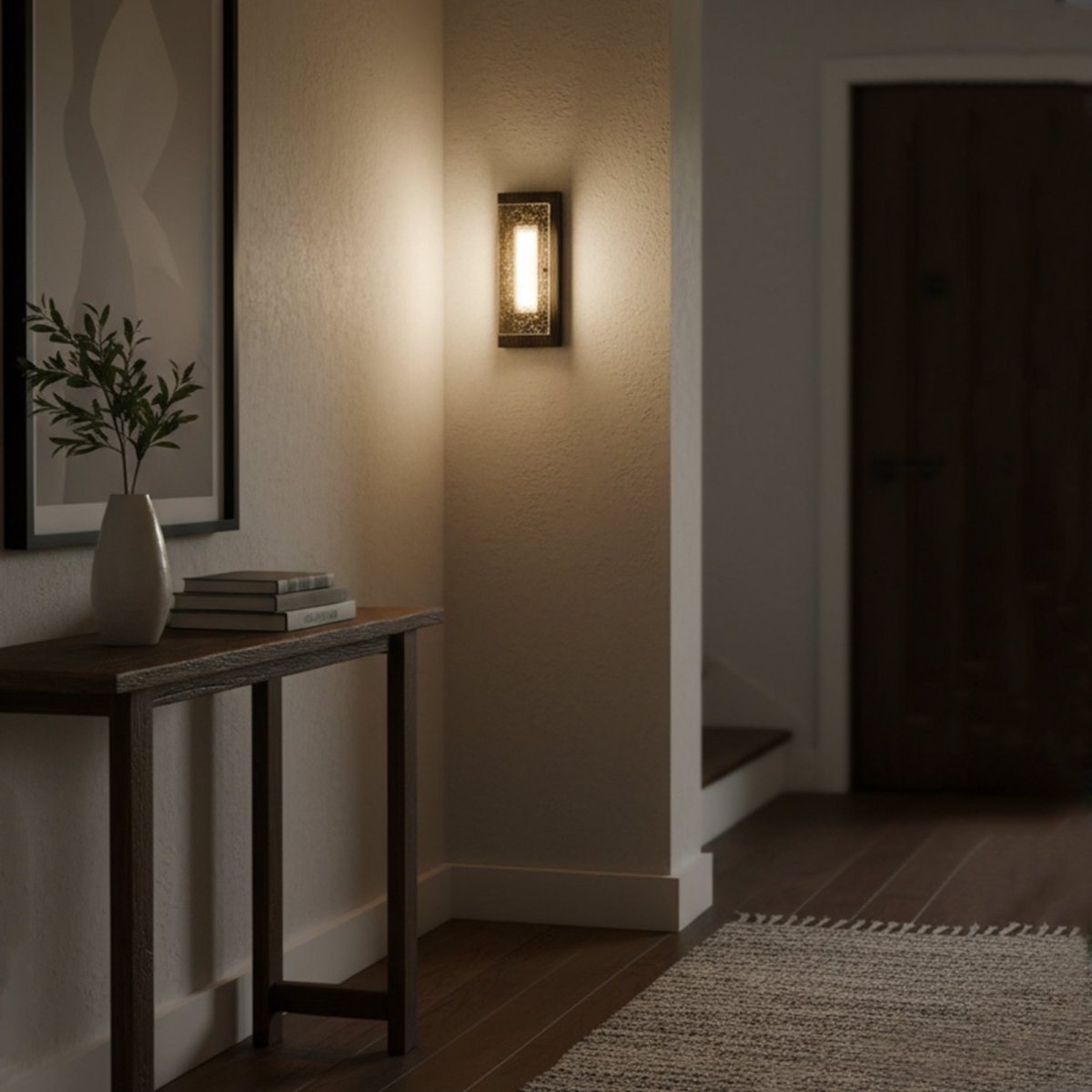 Modern Wall Sconce, Outdoor/Indoor Wall Sconce Exterior LED 11W 3CCT Waterproof Wall Light Fixture, For Porch Entryway Doorway - 4.96"L x 2.99"W x 12.8"H - LEDMyPlace