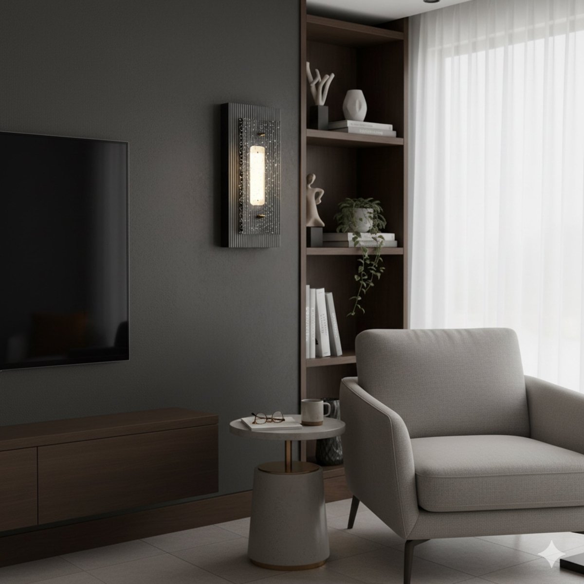 Modern Wall Sconce, Outdoor/Indoor Wall Sconce Exterior LED 11W 3CCT Waterproof Wall Light Fixture, For Porch Entryway Doorway - 4.96"L x 2.99"W x 12.8"H - LEDMyPlace