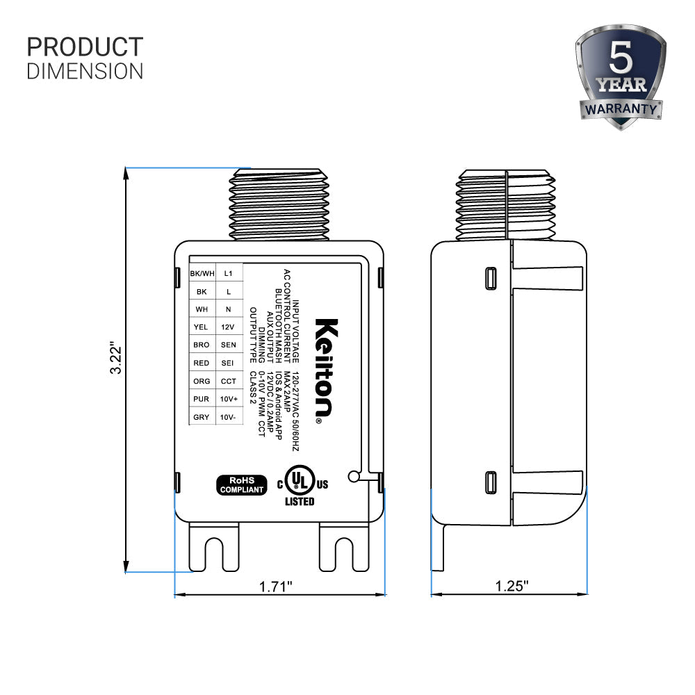 Bluetooth Wireless Control 0-10V Power Pack