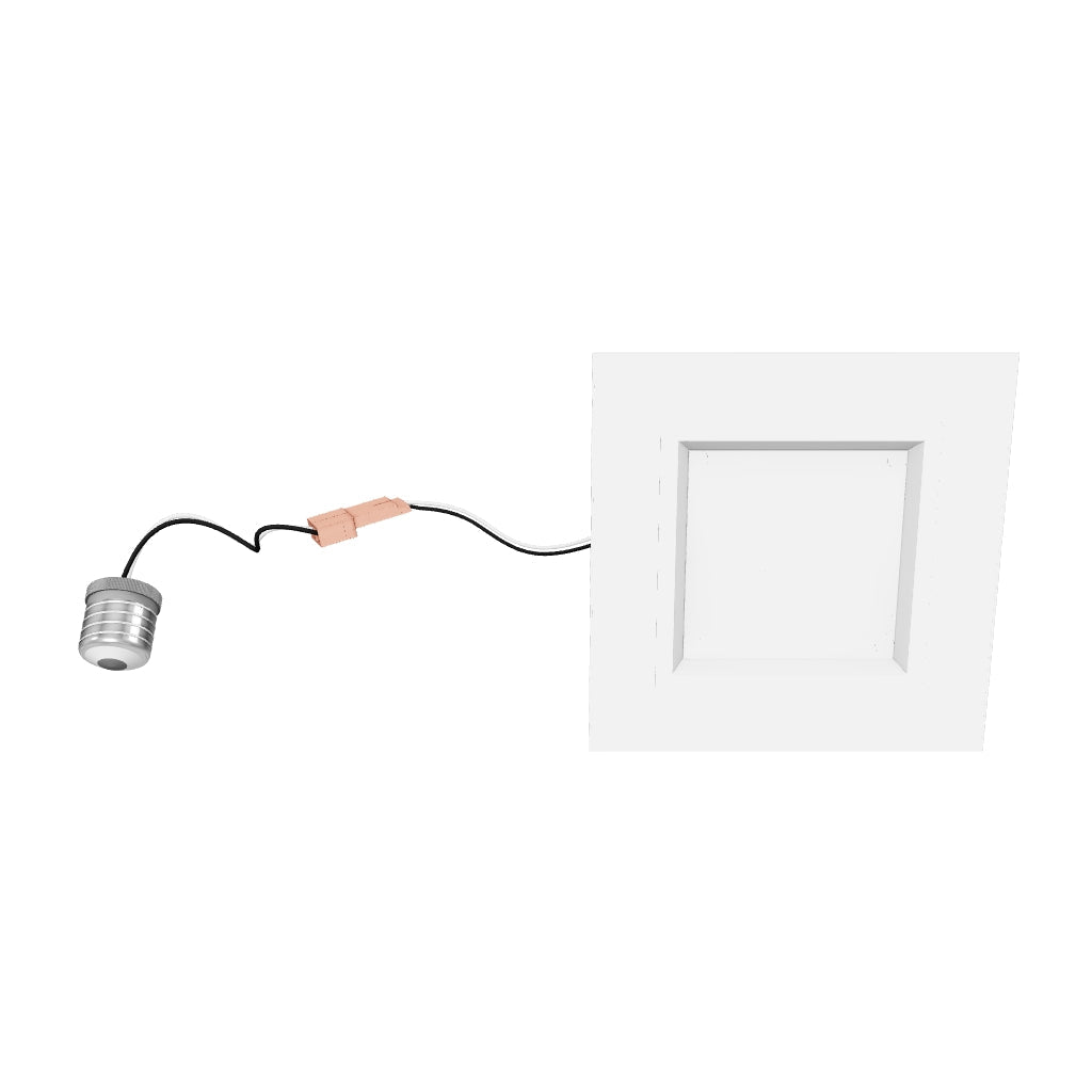 4 Inch LED Recessed Lighting, 9W, Square, ETL, Energy Star Listed, Triac Dimming, Recessed Downlights For Kitchens, Family Room, Closets, Hallways, Doorways, Basement