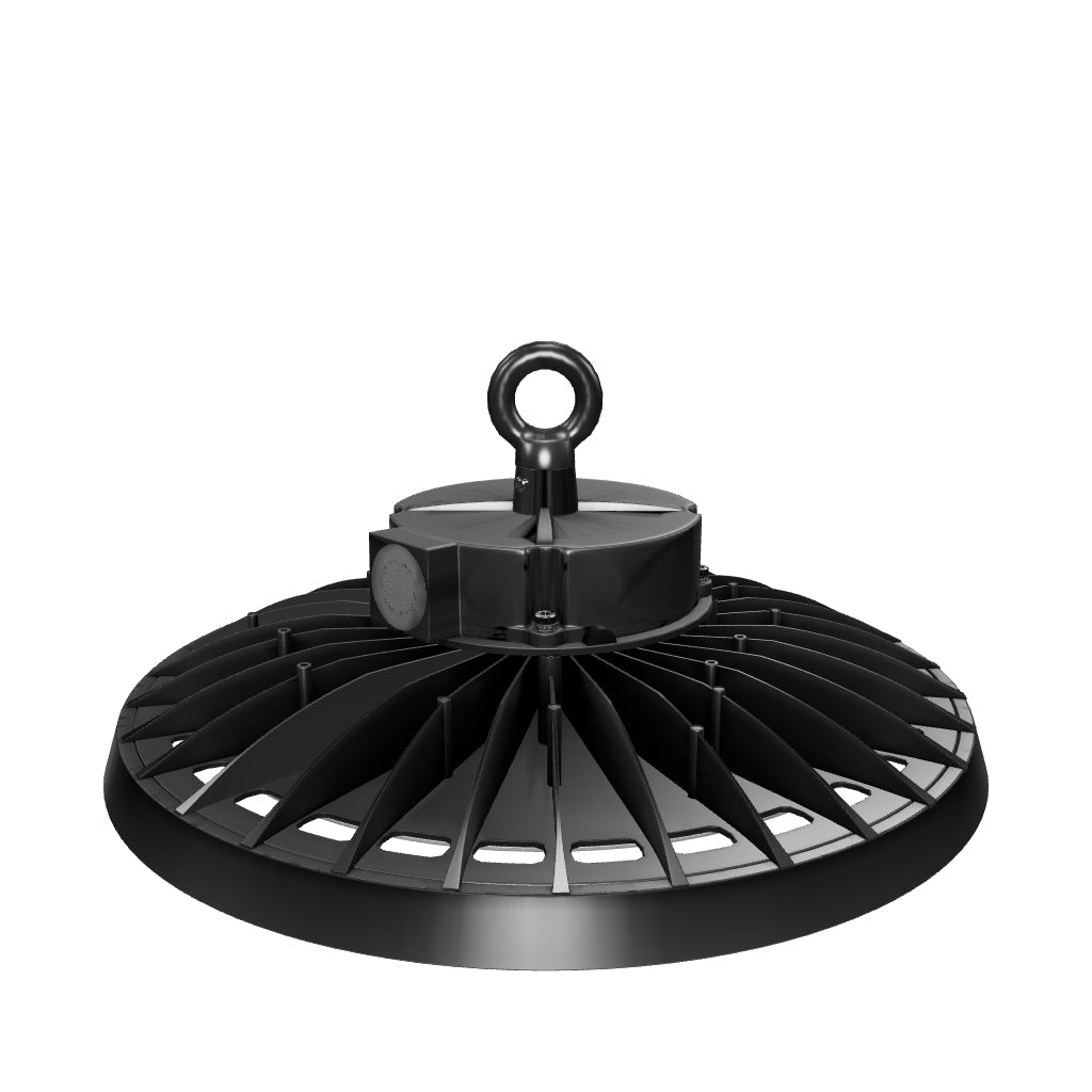 UFO LED High Bay Light 240/220/200 Watt Adjustable, 5700K, 155LM/W-155LM/W, 120-277VAC, IP65, UL, DLC Listed, 1-10V Dim, For Warehouse Factory Workshops Gymnasium & Supermarket Lighting