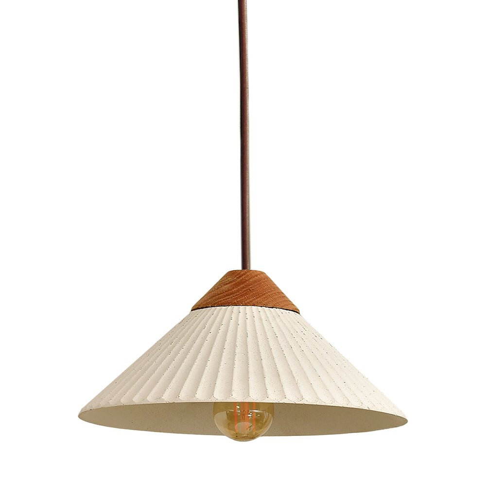Summit Mountain Cream White Pendant Light, Max 20W, E26 Base, Damp Rated - LEDMyPlace