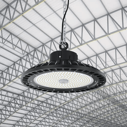 UFO LED High Bay Light 150/120/100 Watt Adjustable, 5700K, 150LM/W-155LM/W, AC277-480V High Voltage, IP65, UL, DLC Listed, 1-10V Dim, For Warehouse Barn Airport Workshop Garage Factory