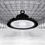 UFO LED High Bay Light 240/220/200 Watt Adjustable, 5700K, 155LM/W-155LM/W, 120-277VAC, IP65, UL, DLC Listed, 1-10V Dim, For Warehouse Factory Workshops Gymnasium & Supermarket Lighting
