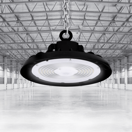 UFO LED High Bay Light 240/220/200 Watt Adjustable, 5700K, 155LM/W - 155LM/W, 120 - 277VAC, IP65, UL, DLC Listed, 1 - 10V Dim, For Warehouse Factory Workshops Gymnasium & Supermarket Lighting - LEDMyPlace