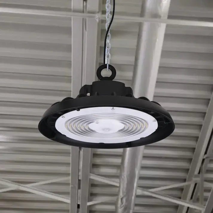 UFO LED High Bay Light, 240W/220W/200W Wattage Adjustable, 5700K 150 LM/W, Waterproof IP65, 1 - 10V Dimmable, AC277 - 480V High Voltage, UL, DLC Listed, For Factory, Workshop, Barn, Garage, Commercial Shop, Warehouse, Airport - LEDMyPlace