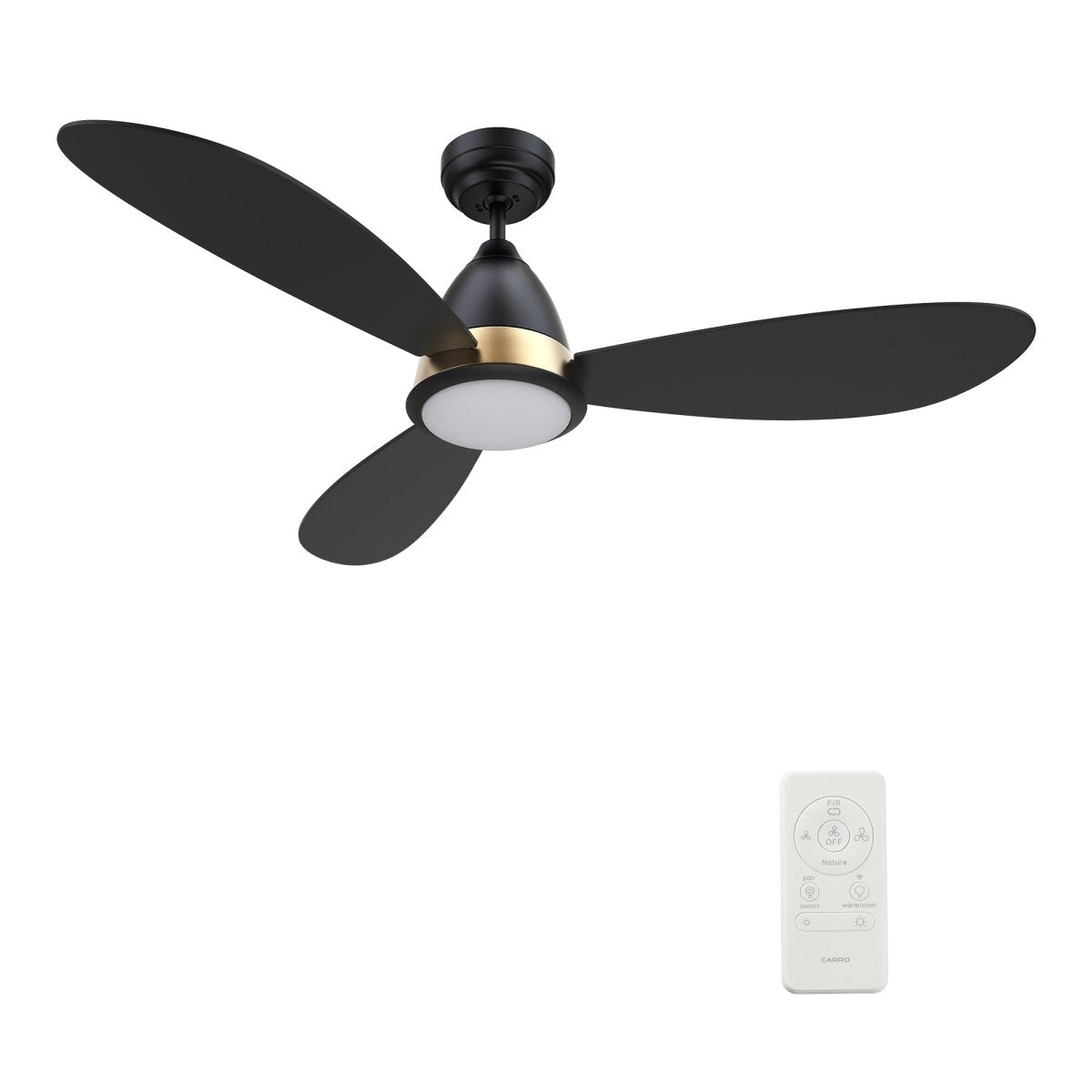 YORK 52 inch 3 - Blade Smart Ceiling Fan with LED Light & Remote - LEDMyPlace