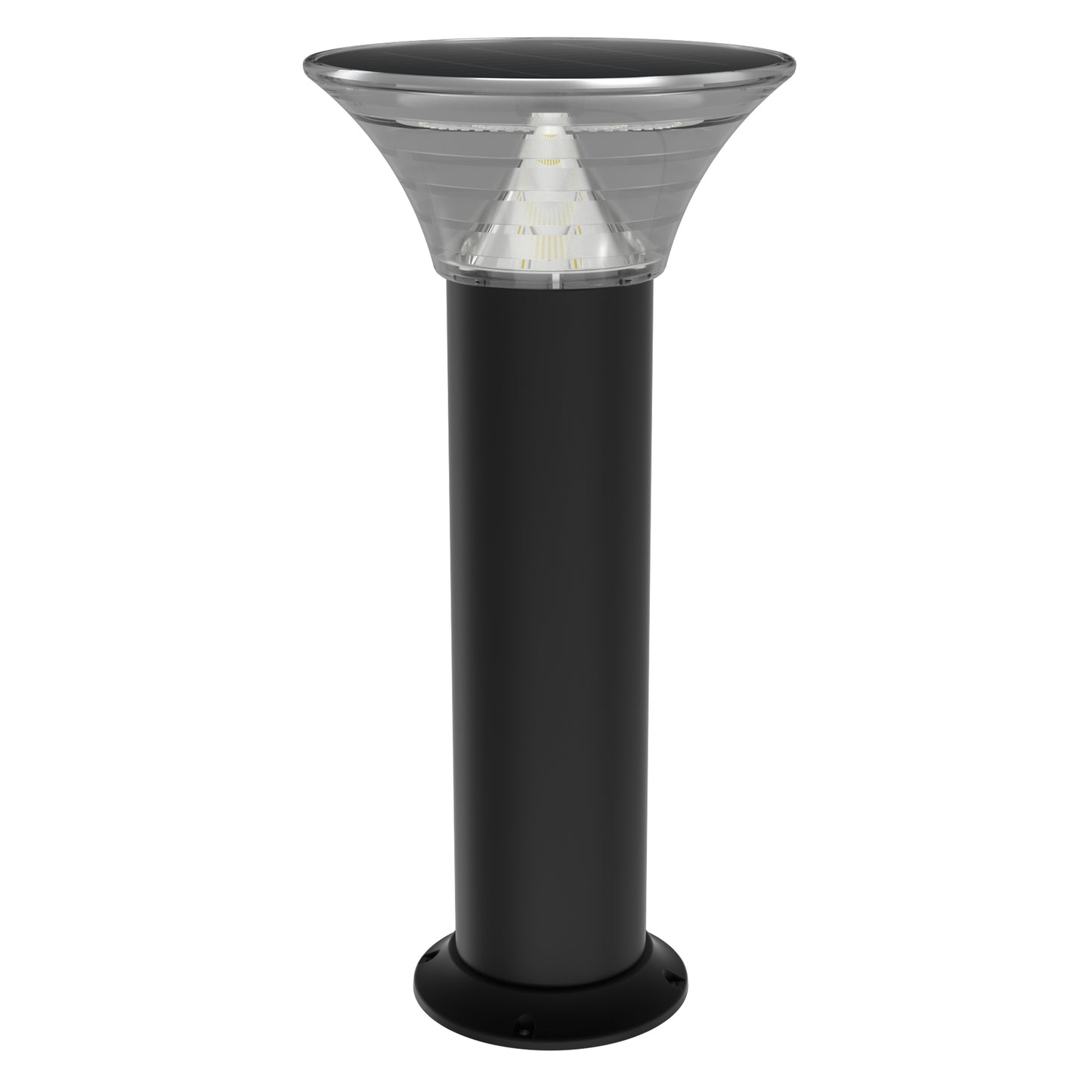 LED Solar Bollard Lights, 1.5W, 220LM, CCT Changeable: Warm White/Cool White, Solar Pathway Lights, IP65 Waterproof, Auto ON/Off, Solar Garden Lights Outdoor