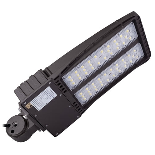 LED Shoebox Light Fixtures, A Series, 150W/200W, 5000K, 200V-480V, Waterproof, T3 Beam Angle, LED Parking Lot Lights, Gray