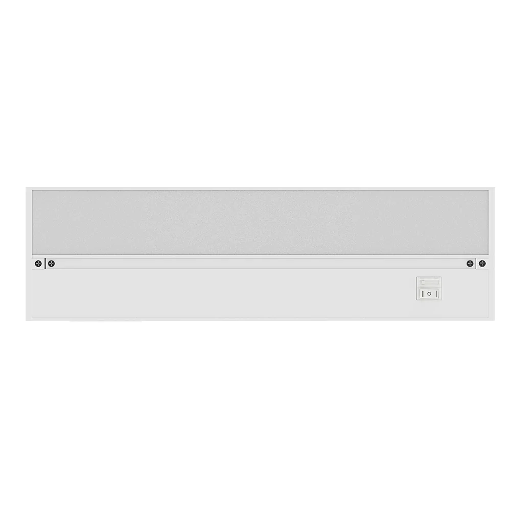 Under Cabinet LED Lighting, Dimmable, CRI90, White Finished, Direct Plug-in, Linkable, Color Changeable (3000K/4000K/5000K) Under Counter Lights for Kitchen, Desk, Workspace