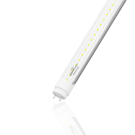 Hybrid T8 2ft LED Tube/Bulb - 8W 1120 Lumens 5000K Clear, Single End/Double End Power - Ballast Compatible or Bypass (Check Compatibility List)