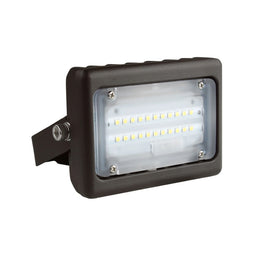 15W Outdoor LED Flood Security Lights, 5700K, 1730LM, IP65 Waterproof Landscape Lighting, U-Bracket Mount, Bronze, Outdoor Garden Area Security Floodlight