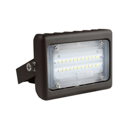 15W Outdoor LED Flood Security Lights, 5700K, 1730LM, IP65 Waterproof Landscape Lighting, U-Bracket Mount, Bronze, Outdoor Garden Area Security Floodlight