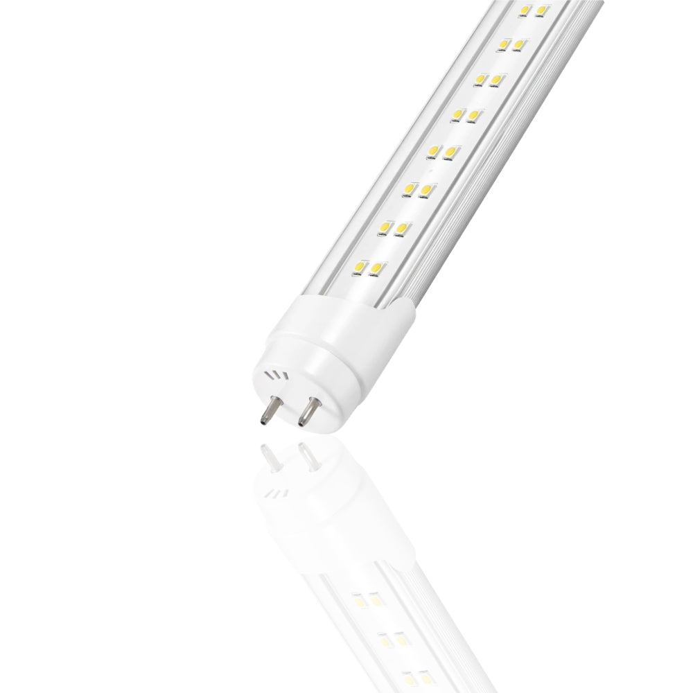 Vil bilag Advarsel T8 4ft LED Tube/Bulb - 22W 3000 Lumens 6500K Clear, 2-Row, G13 Base, D –  LEDMyPlace