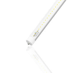 T8 8ft LED Tube/Bulb - 48W 6720 Lumens 5000K Clear, Single Pin, Double End Power - Ballast Bypass
