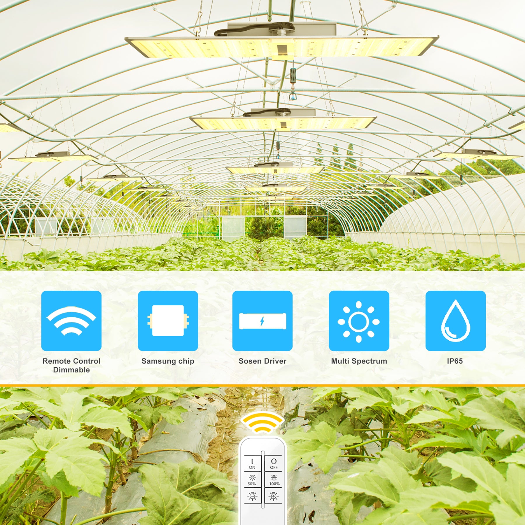 Full Spectrum LED Grow Light 2000W with UV/IR 