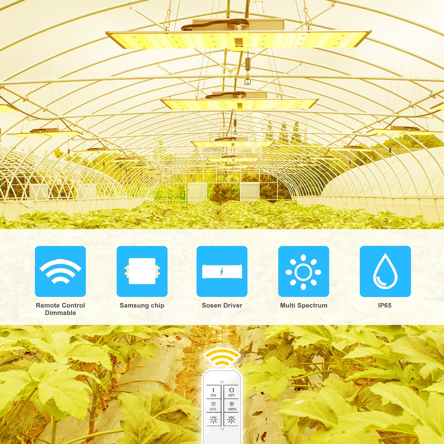 Full Spectrum LED Grow Light 2000W with UV/IR 