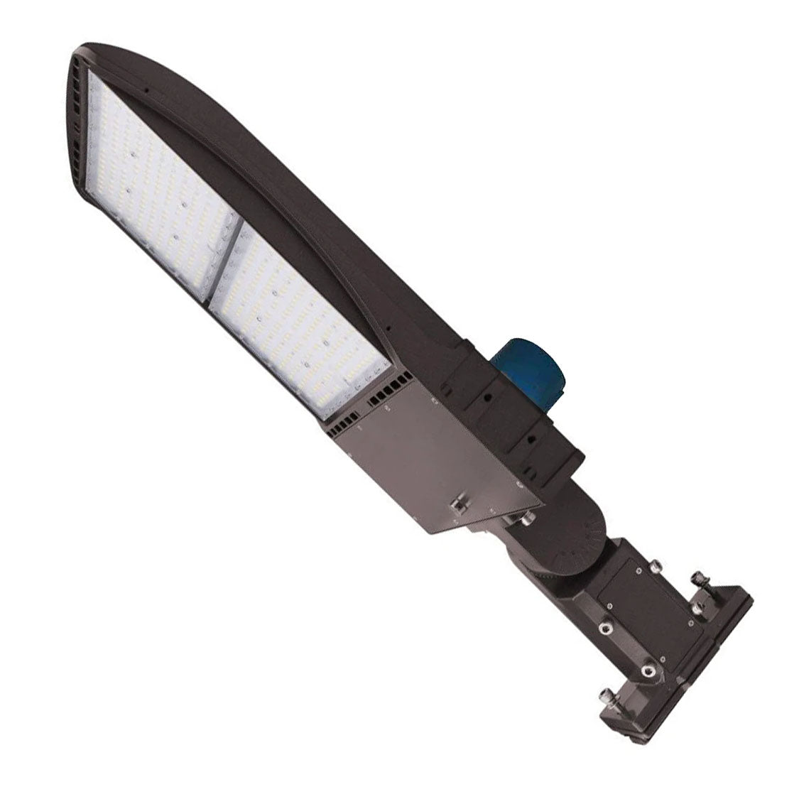 240W LED Pole Light with  Dusk to Dawn Photocell, 5700K, Universal Mount, Bronze, IP65 Waterproof, AC120-277V, Commercial LED Street Area Light - Parking Lot Lights