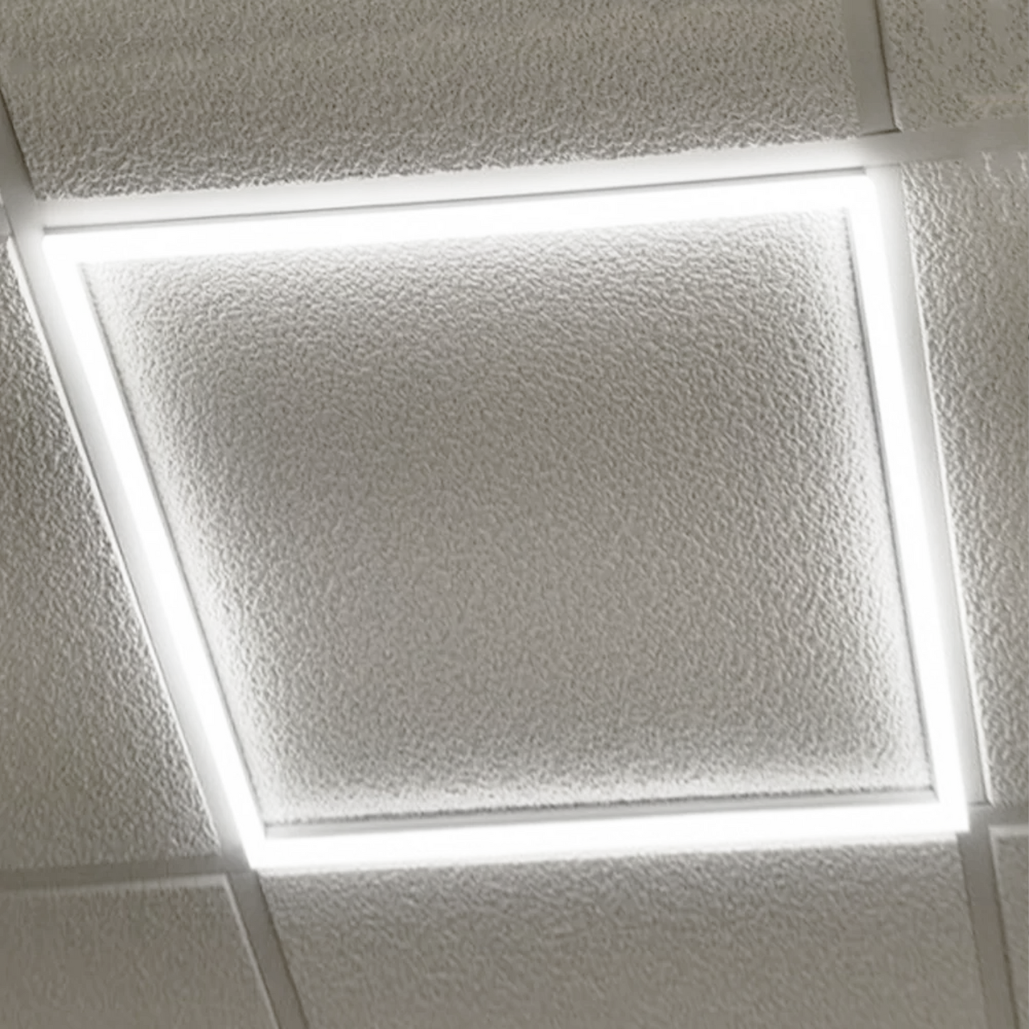 2 ft. x 2 ft. LED T-Bar Panel Light, 20W/30W/40W Wattage adjustable, 3000K/4000K/5000K CCT Changeable, 4800LM, >80 CRI, Dimmable, ETL, DLC Listed, For Offices, Schools, Hospitality, Retail